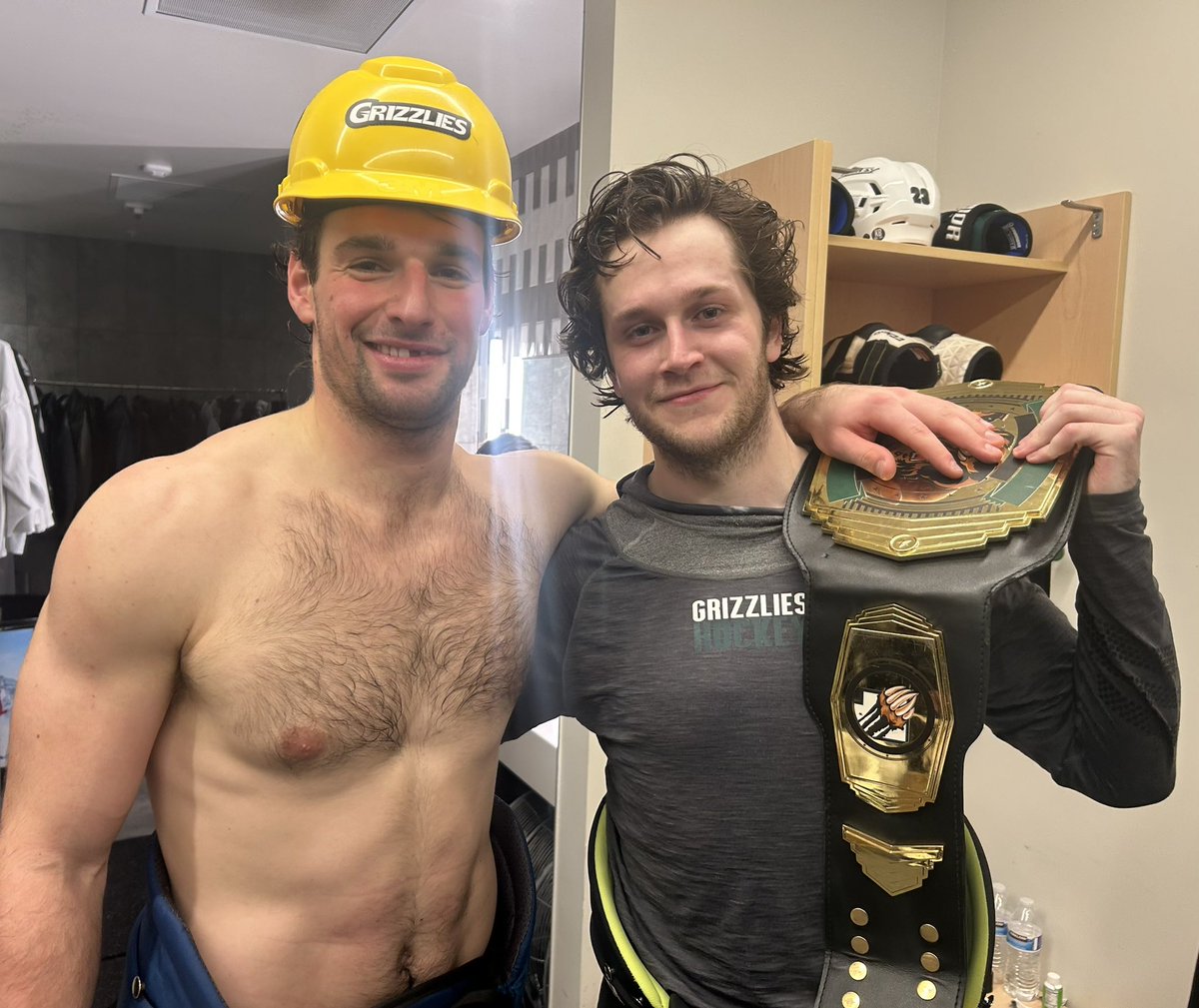 UtahGrizzlies's tweet photo. Two goals each for both of these fellas tonight 🤩 https://t.co/SQRsVgD6bJ