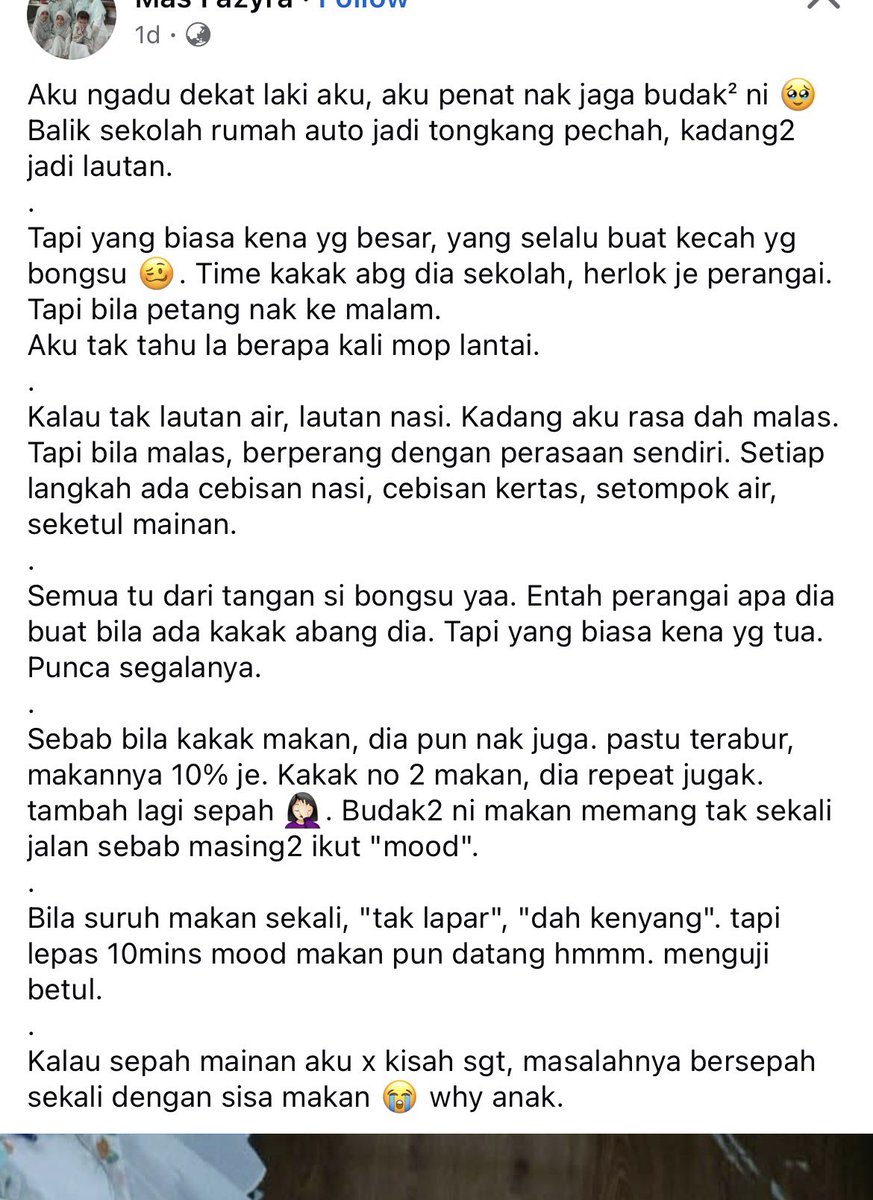 akialuz's tweet photo. Klu ikut je memg penat. Makan kat dapur  SAHAJA. Sepah2 pun satu tempat je nak kemas. Time makan semua makan. Kenyang, makan sikit. Lapar, mkn banyak. Sekali bersepah, sekali kemas. Pastu rehat. Siapa banyak cerita gi duduk rumah lain.🤣 https://t.co/ezA5R6rHZ8