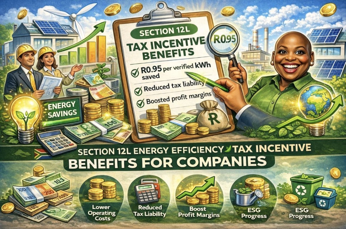Since 2013, Section 12L has delivered major results with verified savings and significant tax benefits — particularly for:
• Manufacturing: 178 projects | 17 303 GWh savings | R16.05bn benefit
• Mining: 122 projects | 16 161 GWh savings | R12.24bn benefit #EnergyEfficiency