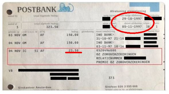 In 1997 was de ziekenfondspremie 23,50 gulden (= 10,70 euro) per maand.
Dat is dus nog voor de marktwerking in de zorg (ingevoerd 1 januari 2006). 
Het verplichte eigen risico bestond in 1997 ook nog niet (ingevoerd 1 januari 2008).