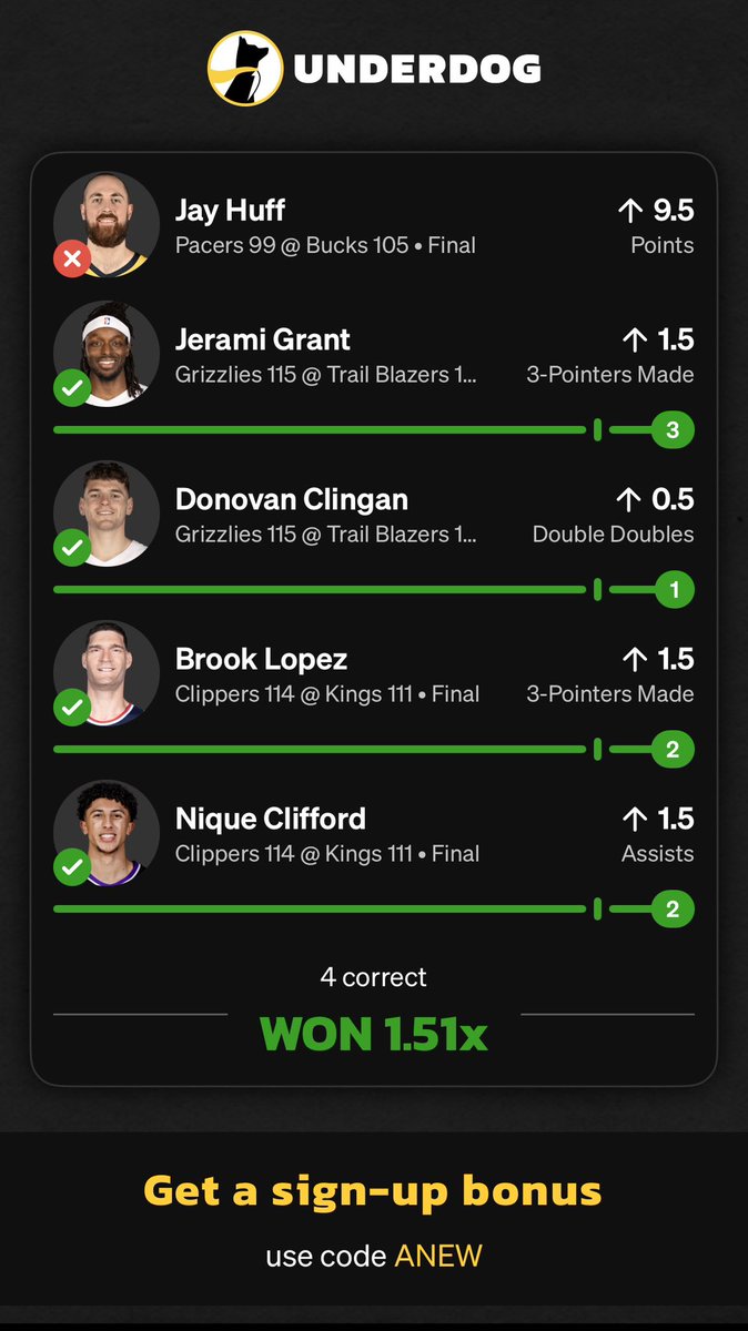 WE ARE 13/15 ON +EV PROPS IN THE LAST 3 DAYS 🤑

ITS ONLY $6/ MONTH TO GET THE BEST VALUE ON UD📈📈

50% WITH THIS CODE - dubclub.win/r/p/pri-ckeds/…

I feel like giving away some money drop them cash apps below