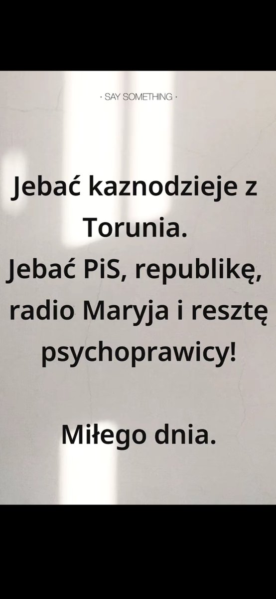 Pozdrawiam Elektorat PiS 😡😡😡😡😡