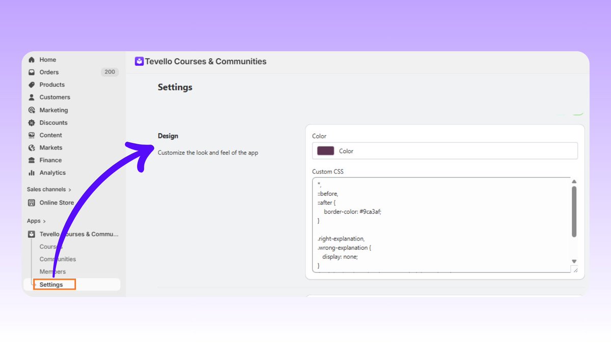 Your store has a vibe-Tevello should match it 💜 Adjust colors, fine-tune layouts, and make everything feel intentional. Already using it? A few design tweaks can make a huge difference. Need help? I got you.