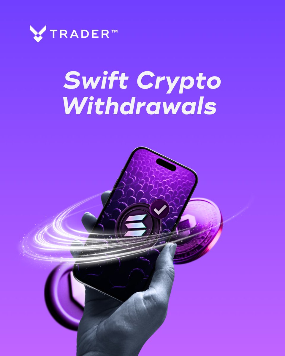Crypto withdrawals just got faster ⚡

Now enjoy swift withdrawals on:
🔹 Ethereum
🔹 Solana
🔹 Cronos

Less waiting. More control.
Withdraw smarter with VTrader 🚀

#VTrader #CryptoWithdrawals #Ethereum #Solana #Cronos