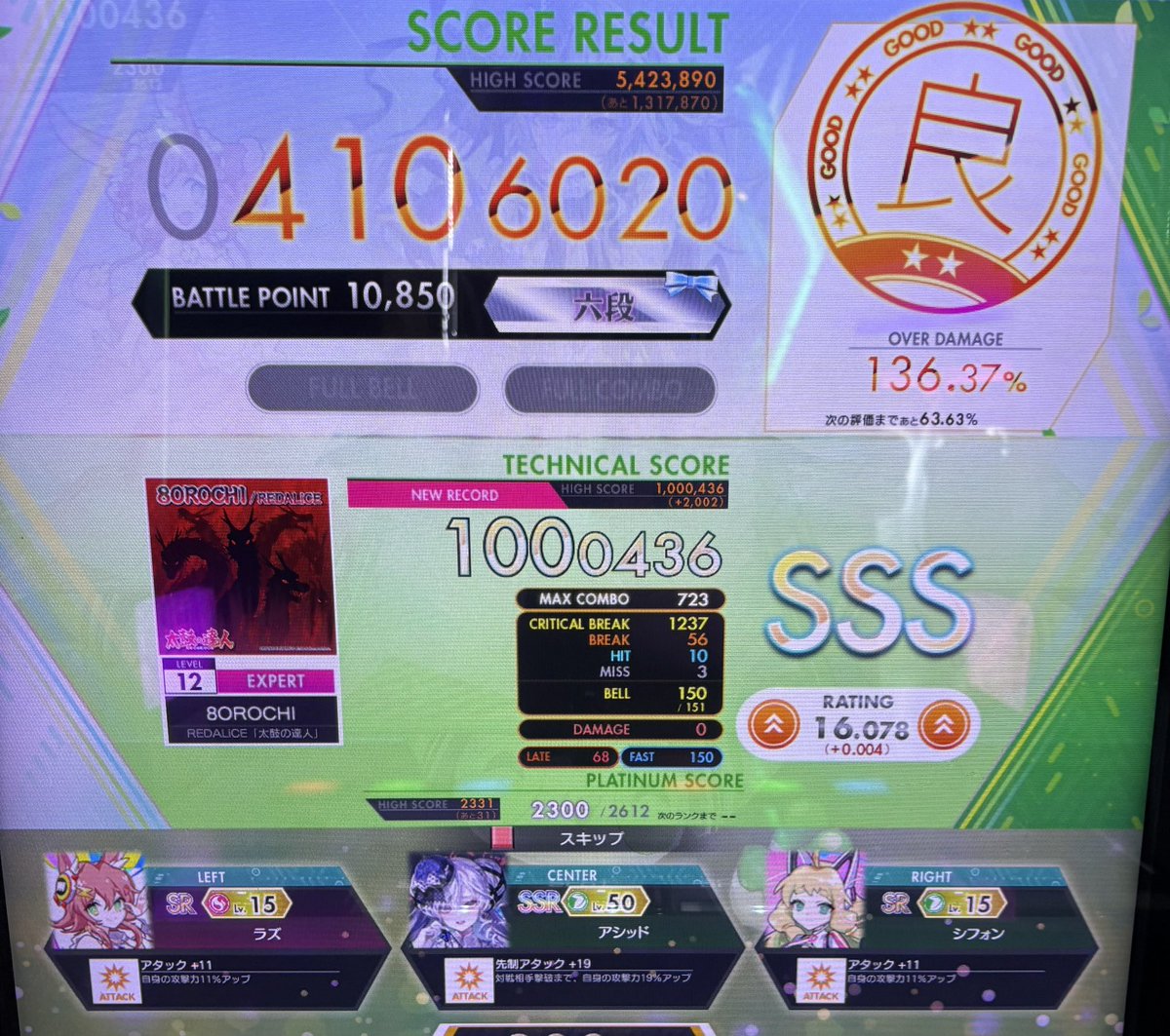 12のSSS増えてきて嬉しい〜〜🥳🥳🥳