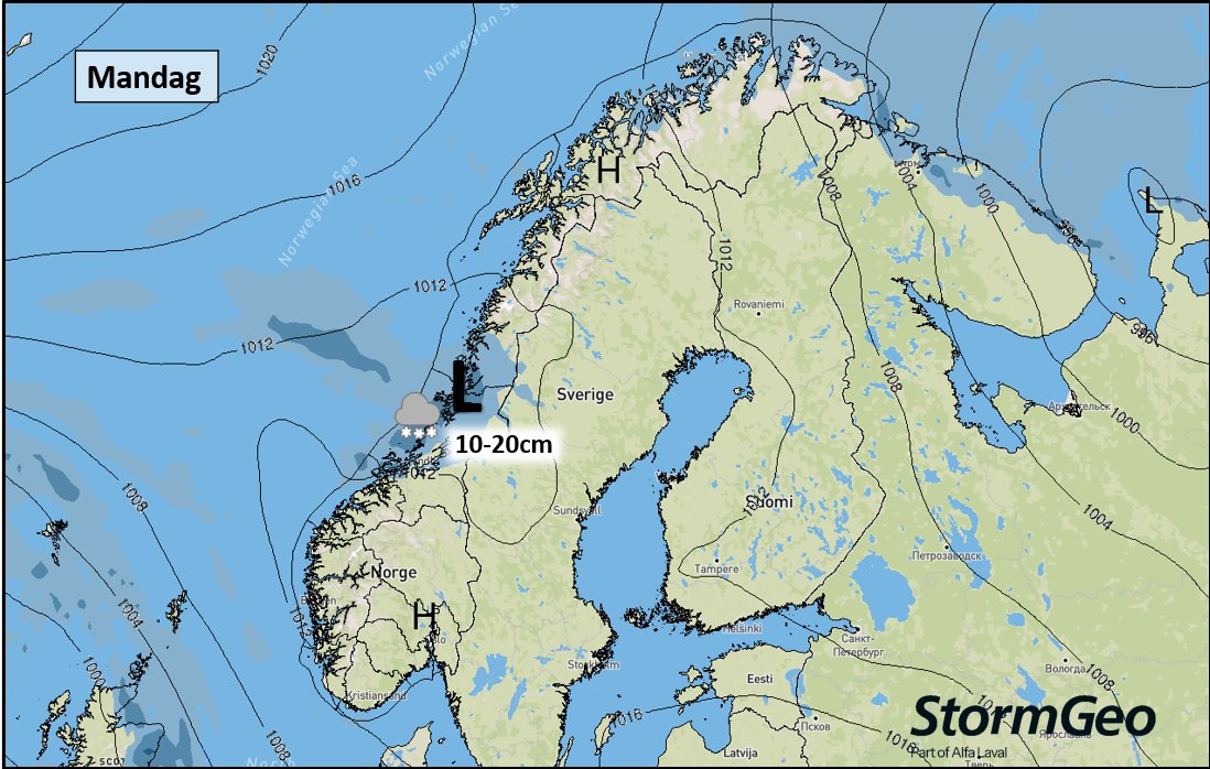 StormGeoWeather's tweet photo. Lørdag morgen snør det i deler av Rorgaland og østover til områdene rundt Oslofjorden, og i Finnmark samt nord i Troms går det noen snøbyger. Sent søndag og inn i mandagen vil et lite lavtrykk og nedbørområde trolig gi snø også til mye av Trøndelag. #stormgeoweather https://t.co/U6C7pwLypX