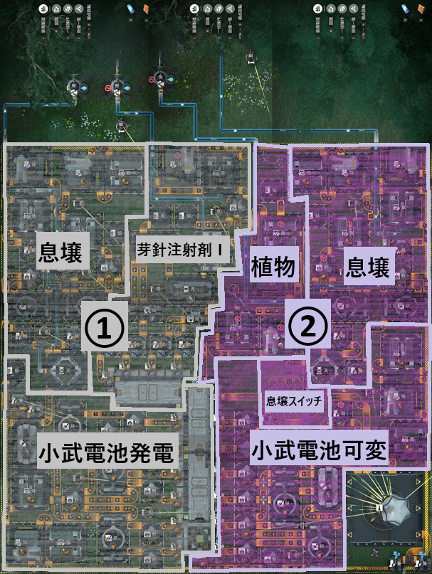 d_yuzuki's tweet photo. 武陵の最大拡張済みのサブ拠点に色々と詰め込んでみました
見ての通り無理矢理いれた感じなってしまってます
今回も可変の部分を入れていますが、Cのバランスの配分を変更しています

図面共有コード
①武陵サブ1
EFO013o72O936eao10579
②武陵サブ2
EFO018IeE5089i1u4UI73
#エンドフィールド 

↓続く https://t.co/8PEkADjfom