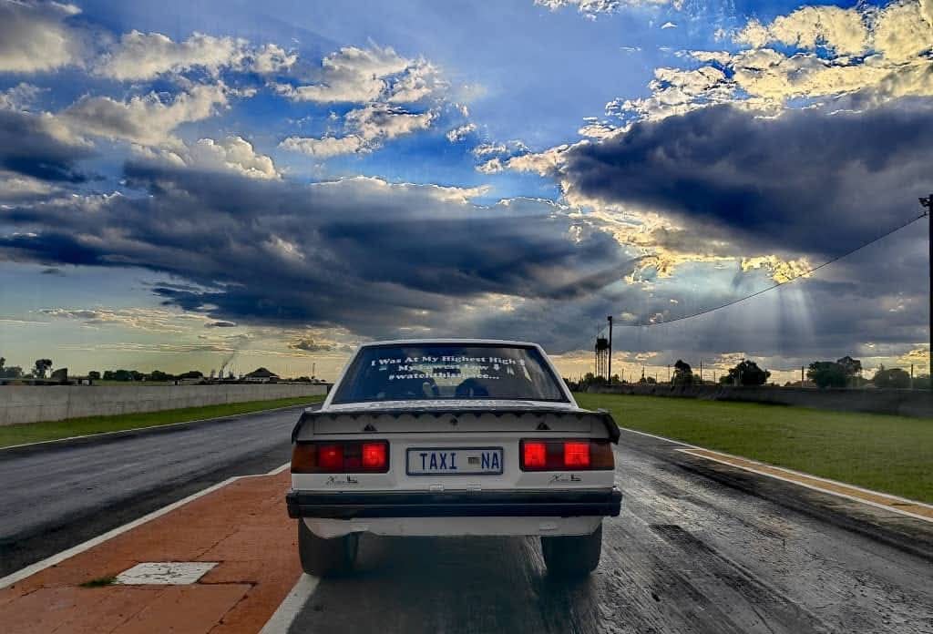 Zero and Sheya must wait when talking about fast cars.......there is no car in the whole Namibia that will beat this corolla......