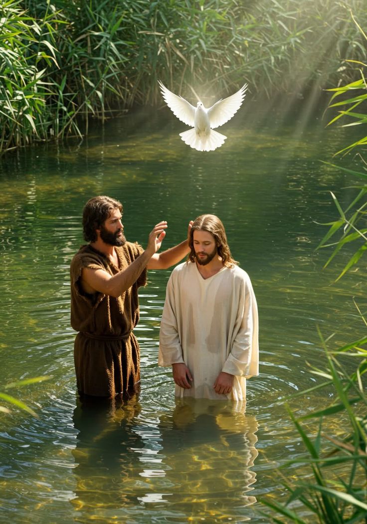 Batismo -  jesus Cristo 🕊️