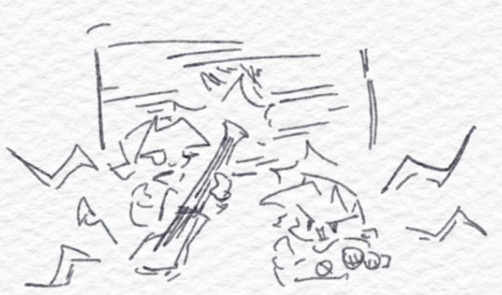 plm76413's tweet photo. 关于我怎么描写:
CB不等于BF所以我叫他corruption
这两个家伙在享受音乐和摇滚时他在背景偶尔会抬手捂头(看起来很痛苦
所以我猜他在那时头很痛。)
所以我编造的if里作为非寄生性的独立个体的corruption就偶尔会犯头痛的毛病,我喜欢看他这样:)
#fnfcorruption #corruptionbf https://t.co/tgcvwhcBmr