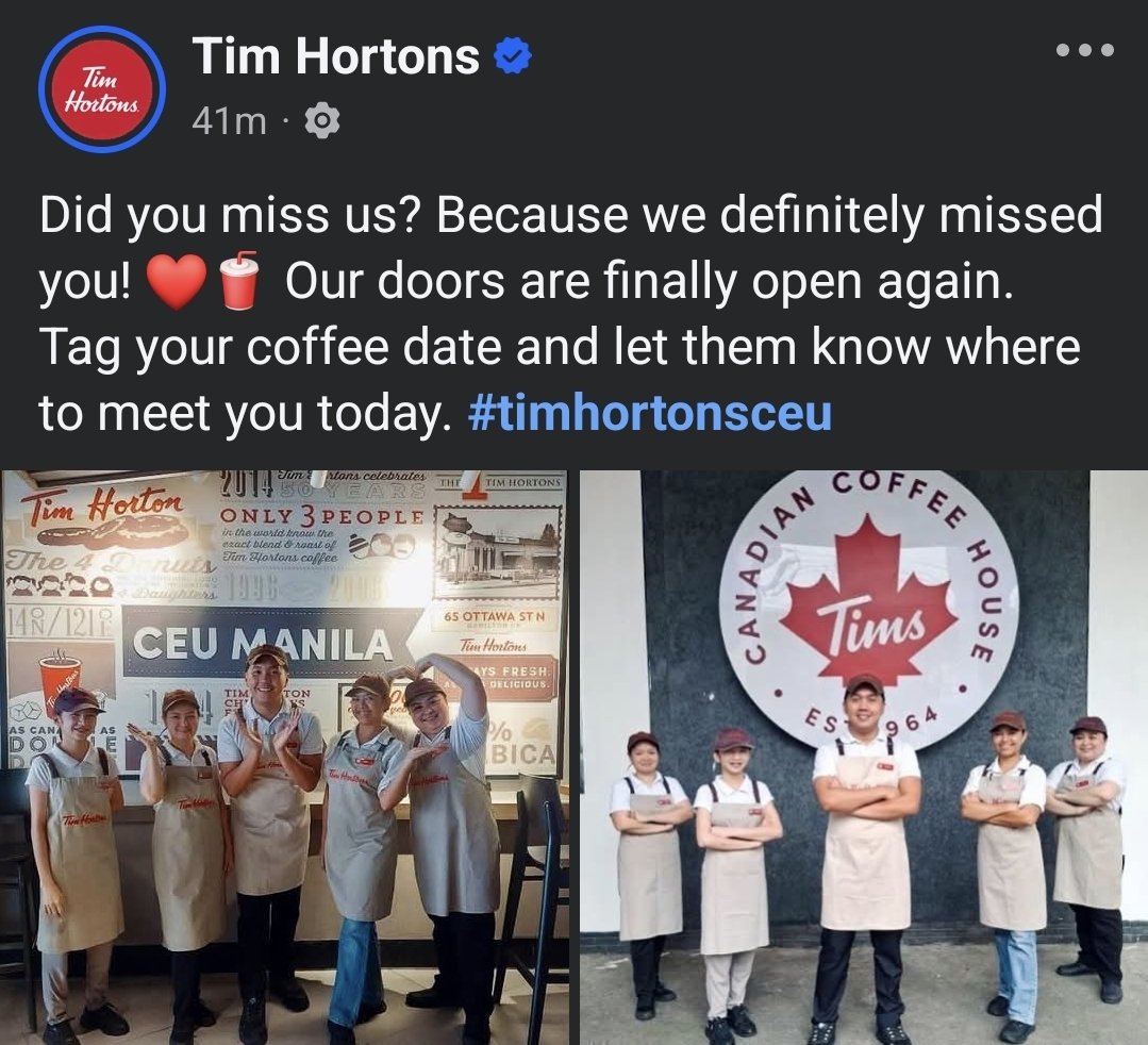chowmowan's tweet image. PARANG AWA TIM HORTONS WAG MUNA KAYO MAGSASARA SA PILIPINAS SASALBAHIN KAYO NG HEATED RIVALRY FANS DITO