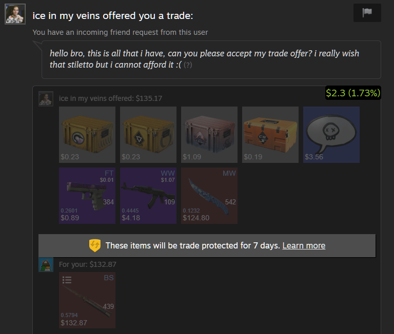 Spanky - Buying CS2 Skins💰 tweet media
