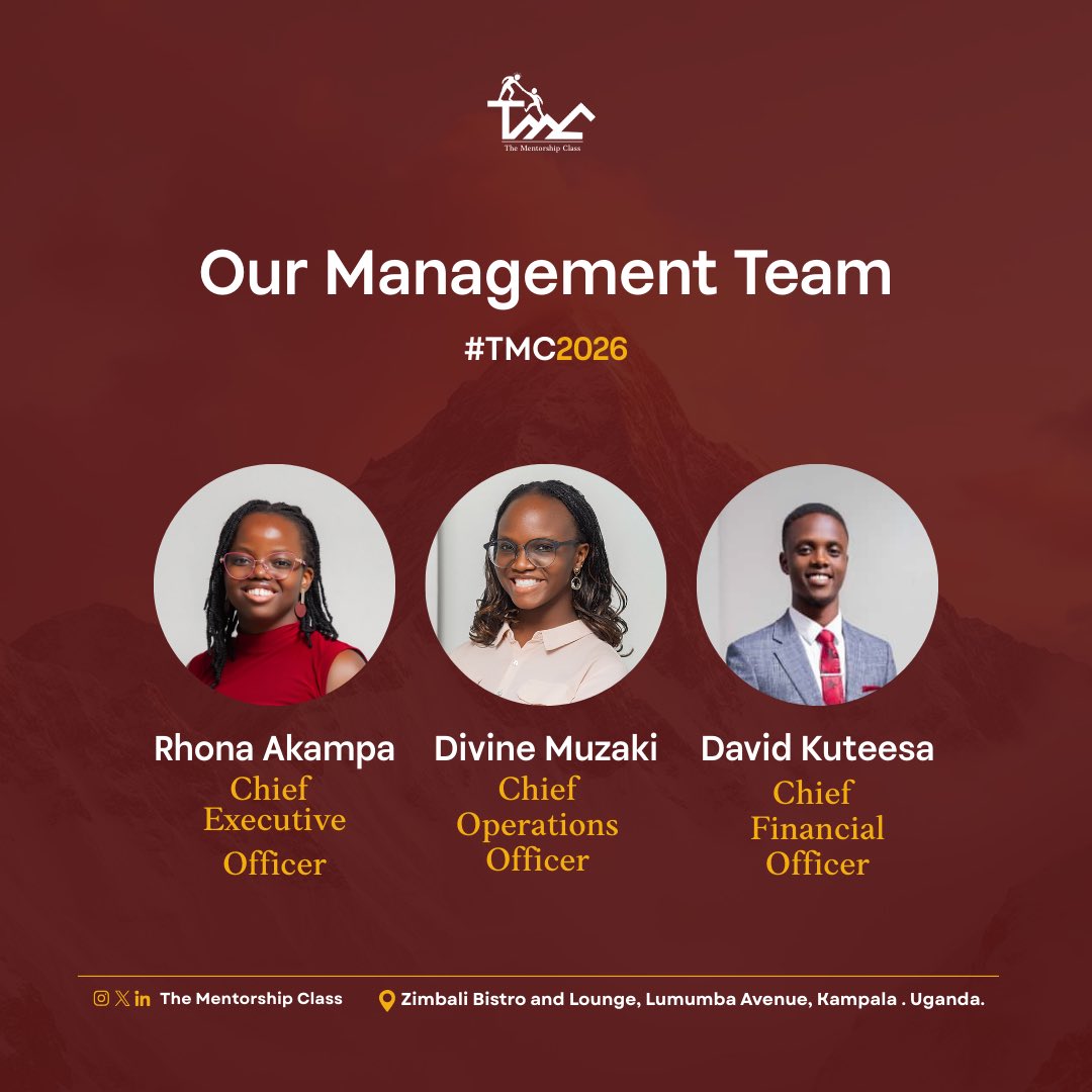 Mentorshipclass's tweet photo. Grooming leaders over the years is one of the milestones TMC proudly celebrates β¨
#TheMentorshipClass #TMC2026 #ManagementTeam https://t.co/rfEFTjkuXM