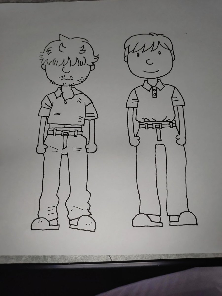 サービス業における身だしなみの素材絵をさらっと描いた 