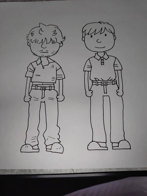 サービス業における身だしなみの素材絵をさらっと描いた 