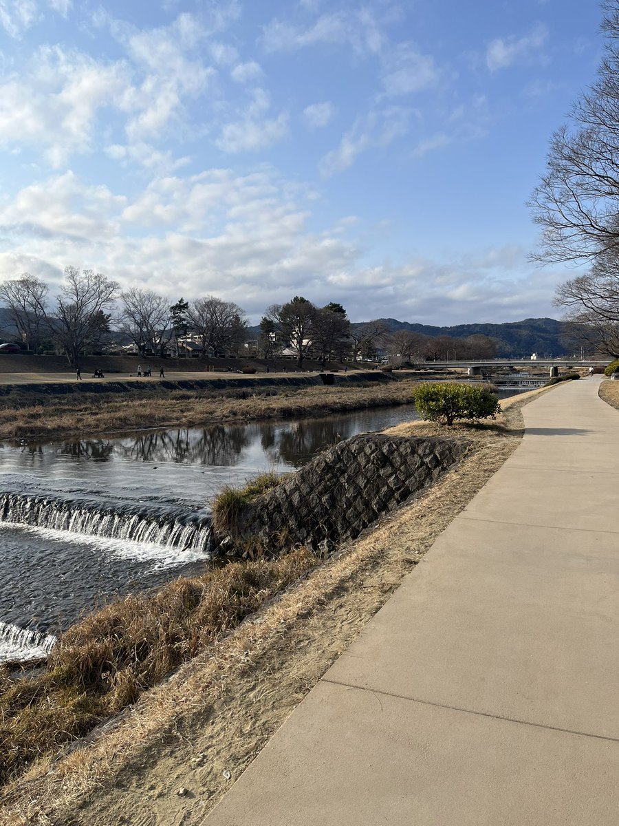 期日前投票して、買い物して、地下鉄一駅分鴨川沿いを歩く土曜です