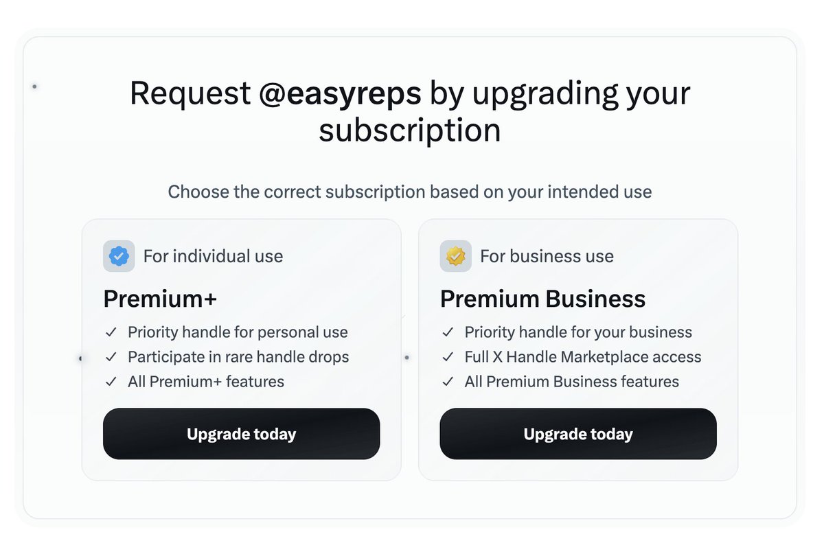 Hey <a href="/nikitabier/">Nikita Bier</a> can I see the price to purchase instead of upgrading my account to "request"?
I don't want to request, I want to buy!
It's either available or not. Why play these games?