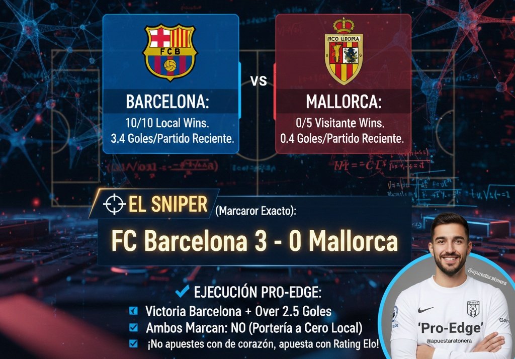 apuestaratonera's tweet photo. ¡CUIDADO! EL RODILLO CULÉ ESTÁ SUELTO 🚨
El sistema Pro-Edge detecta una anomalía estadística masiva en el Barcelona vs. Mallorca de hoy. 📉🔥 Mientras uno vuela, el otro no encuentra la brújula fuera de casa. https://t.co/eNUI18tnxd