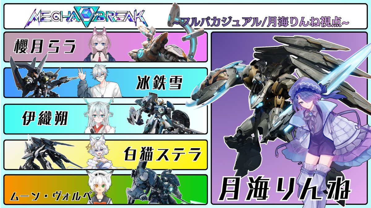 今日の19時頃からわちゃわちゃフルパカジュアルやりやす~~~

メンバーはこちら！(敬称略)
櫻月らう(<a href="/sakura_raw22/">櫻月らう＠Vtuber</a>)
伊織朔(<a href="/Saku_panda39cos/">伊織朔 cosθ🌑🐉</a>)
冰鉄雪(<a href="/Higane_Yuki/">冰鉄 雪(ひがね ゆき)❄️⚙Vtuber</a>)
白猫ステラ(<a href="/hakubyou_stella/">白猫 ステラ💫⭐︎</a>)
ムーン・ヴォルぺ(<a href="/MooN_VOLPE/">ムーンの小部屋-MooN Vtuber-『Vtuberになっちゃった系』</a>)

サムネ制作者  冰鉄雪

以上、よろしくおねしゃす！🙇‍♂️
