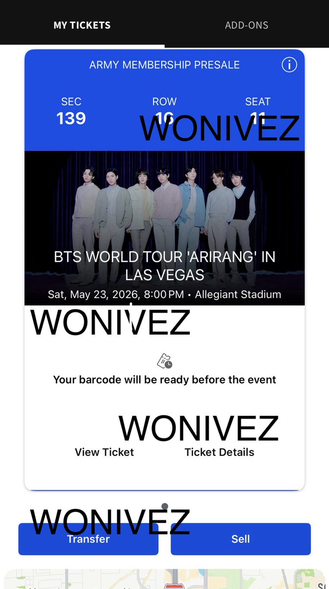 wonivez's tweet photo. selling bts tickets day 1 for Las Vegas!! price im selling is $500  
if anyone is comfortable i can ft and show you proof of me transferring the tickets on screenshare!!! accepts Apple Cash, PayPal, &amp; Venmo!! https://t.co/jLywky1Pa5