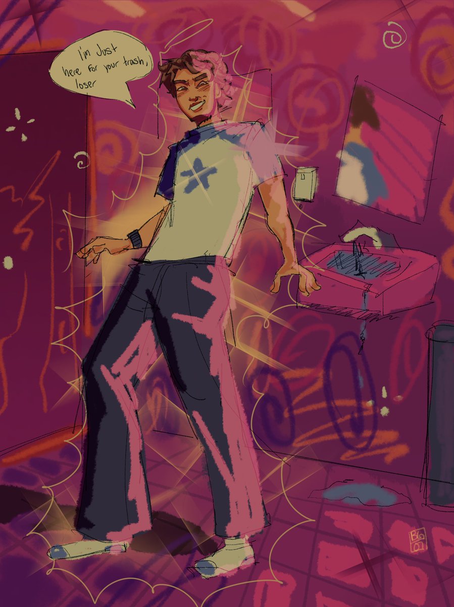 boostergold07's tweet image. best friending so hard you hallucinate them in a very normal not gay way #ocs #superheroes #yaoi #weirdart