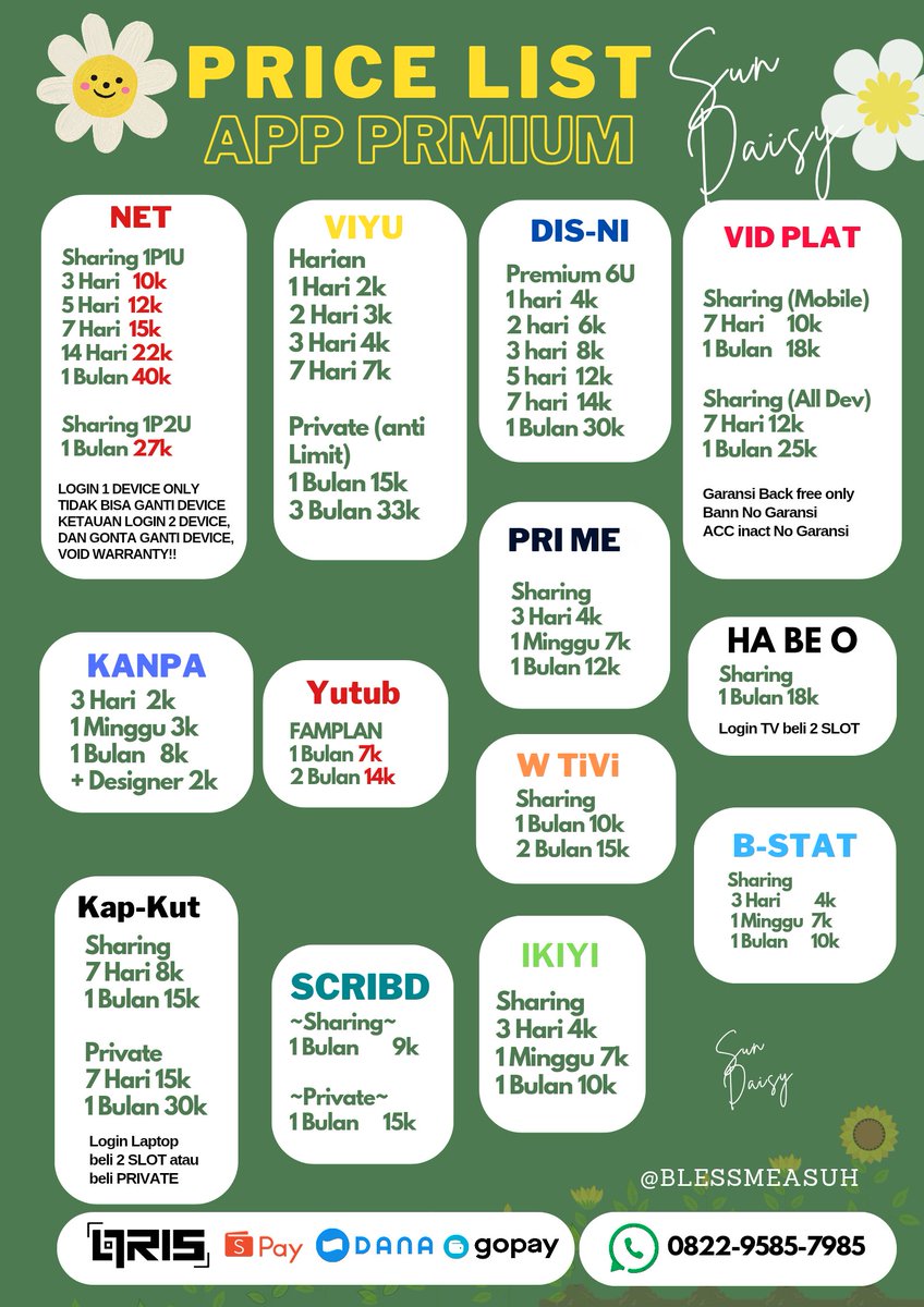 bobiputerah's tweet image. JUAL NETFLIX MURAH DISNEY VIU PRIME CANVA CAPCUT IQIYI DLL
GARANSI SESUAI SNK!

🛒 wa.me/+6282295857985 

ZONAUANG ZONAJAJAN WTS WTB JUAL BELI APP PREM CAN THIS LOVE CAN BE TRANSLATED UNDERCOVER MISS HONG NO TAIL TO TELL FILM EVEN IF THIS LOVE DISAPEARS TONIGHT OUR UNIVERSE