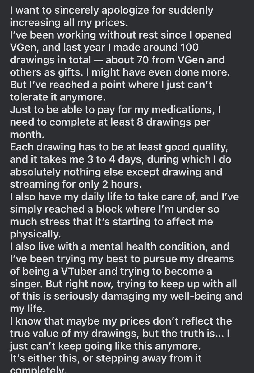 I have an important message, at least for me. I’m really sorry.