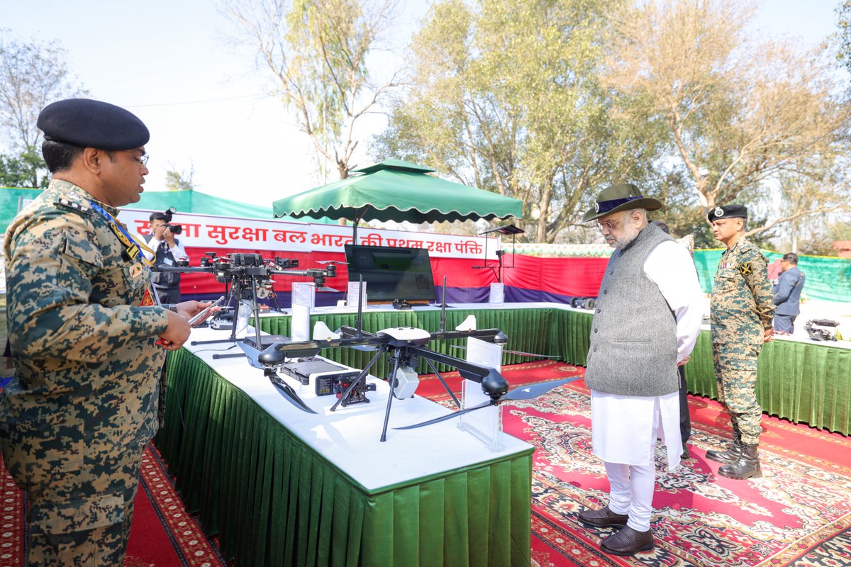 LtdSahaj's tweet photo. Solar power goes live at BSF Jammu &amp; Kashmir 🇮🇳

A 25 kW Solar Plant with BESS was inaugurated on 6 Feb 2026 by Hon’ble HM Shri Amit Shah Ji, in the presence of LG Shri Manoj Sinha Ji. Installed by Sahaj Solar Ltd, strengthening clean &amp; secure border infrastructure. https://t.co/h4T703s6It