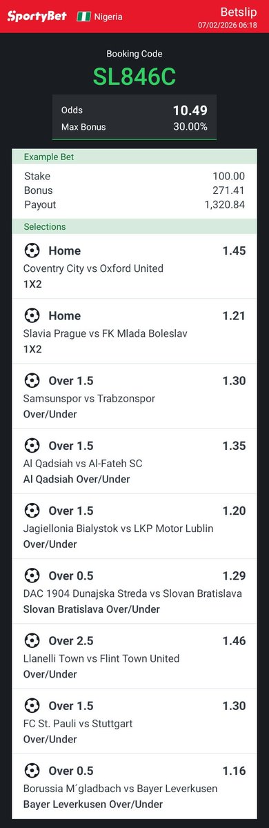 ECPREDICTS's tweet photo. 10 Odds for Today - Saturday 7th https://t.co/U4JBOPH5op