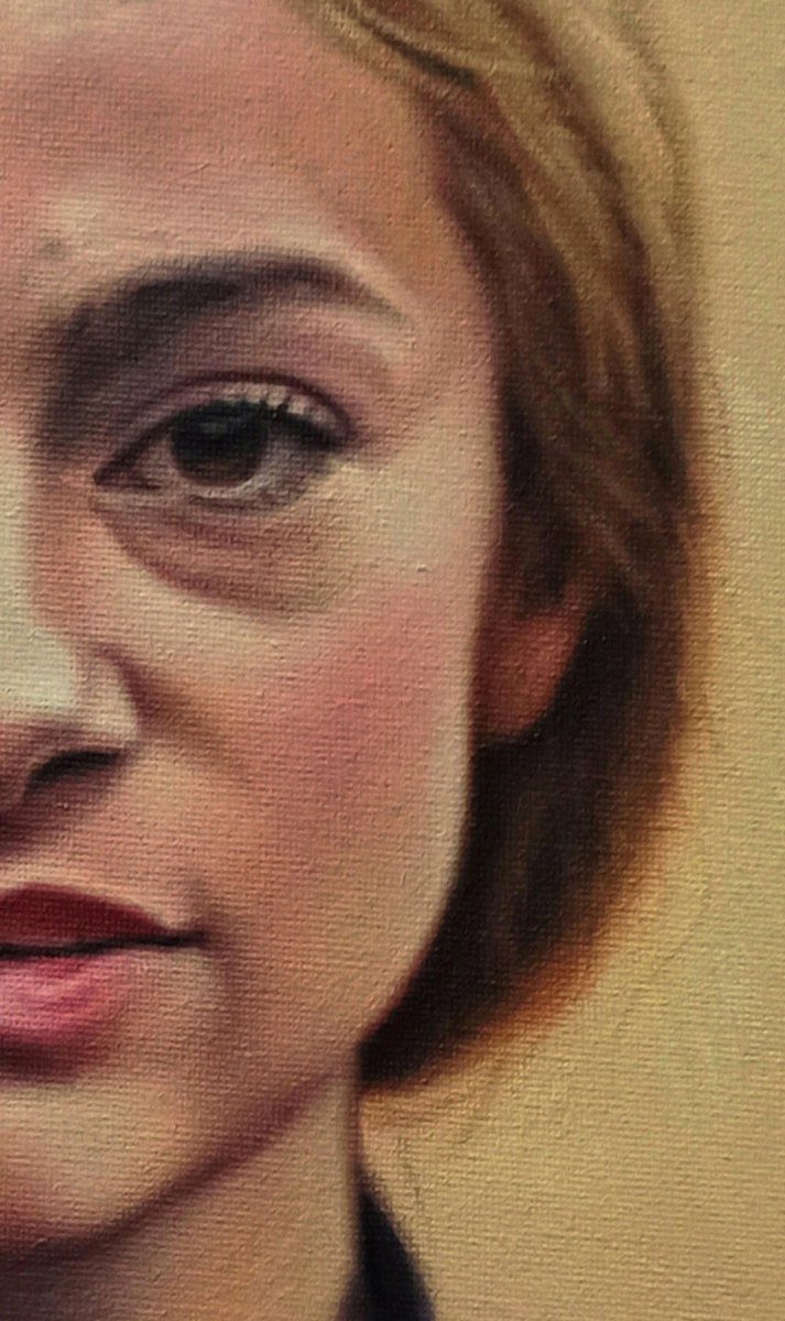 Annie, Öl auf Leinwand, 30x40 cm
#AnnieHunecke #Portrait #Portraitmalerei #Malerei #Oelmalerei #KlassischeMalerei