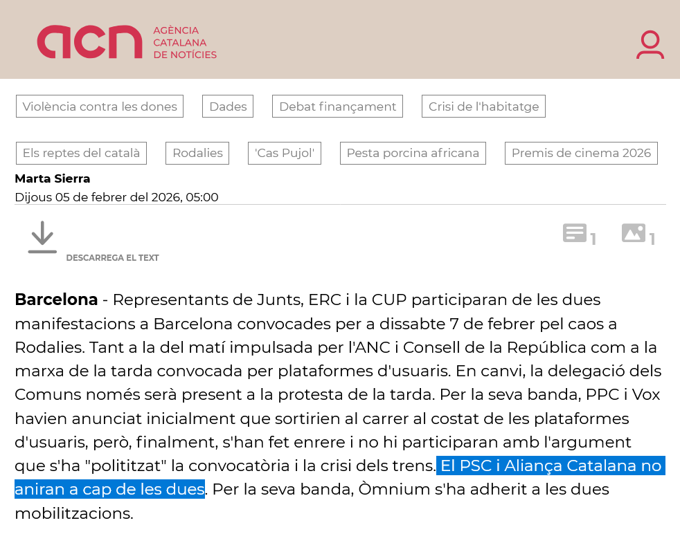 sergi_boixader's tweet photo. Vaja tu, quina sorpresa, @CatalunyaAC no es manifestarà avui per les Rodalies (evidentment tampoc el PSC)

Sort que, tant uns com els altres, estan "pels problemes reals de la gent"... https://t.co/nEzFl3Q4qw