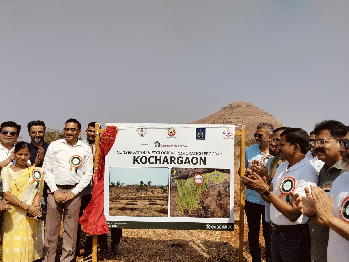 Raah_Foundation's tweet photo. With purpose and partnership, we inaugurated a new ecological restoration site at Kochargaon, supported by CREDAI Foundation.

This marks another vital step towards protecting and restoring our natural landscapes. 

@CREDAINational @CredaiMetro https://t.co/KeQXwaMkR7