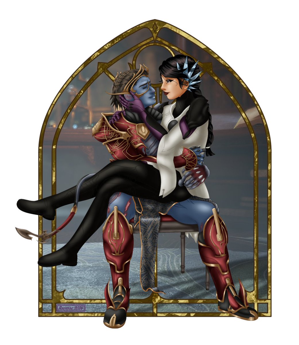 I'm still recovering from whatever the hell is affecting me, but at least I've had the ability to finally finish this thing. Maybe now I can work on some little comics that don't have such COMPLICATED COLORING AAAAAAAAAAAAAAAAAAAA #Warframe #Roathe #RoatheDrifter