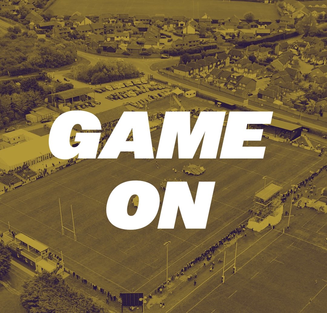 ChinnorRFCThame's tweet photo. Despite the rain it’s GAME ON at Kingsey Road for the Round 16 clash between Chinnor and Hartpury - 5th vs 4th - it’s a 2:30pm kick off. England vs Wales on in the marquee at 4:40pm. https://t.co/m6C4OW3o6K