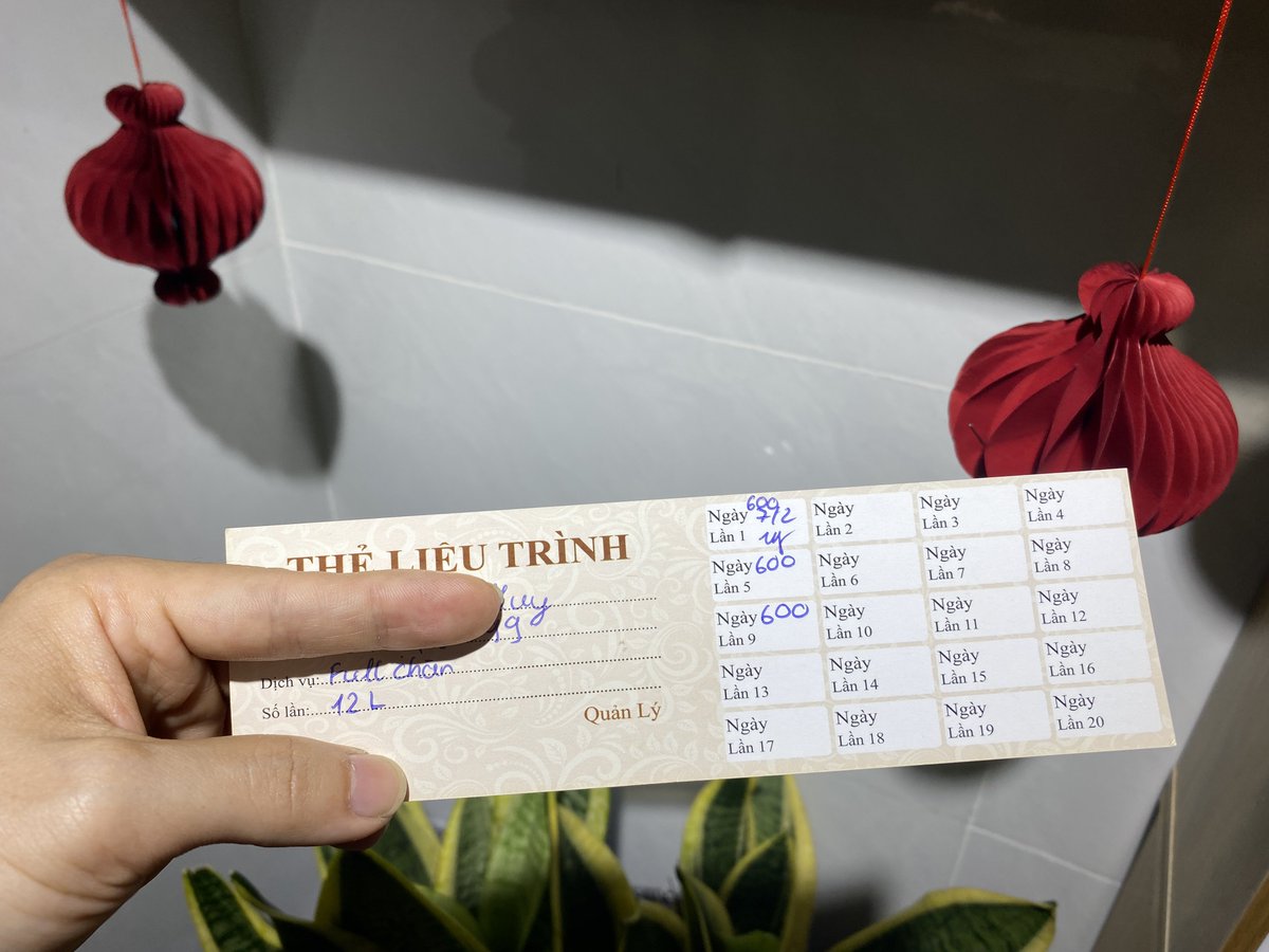 Cám ơn em Huy qua làm gói Triệt Full Chân 😘😘