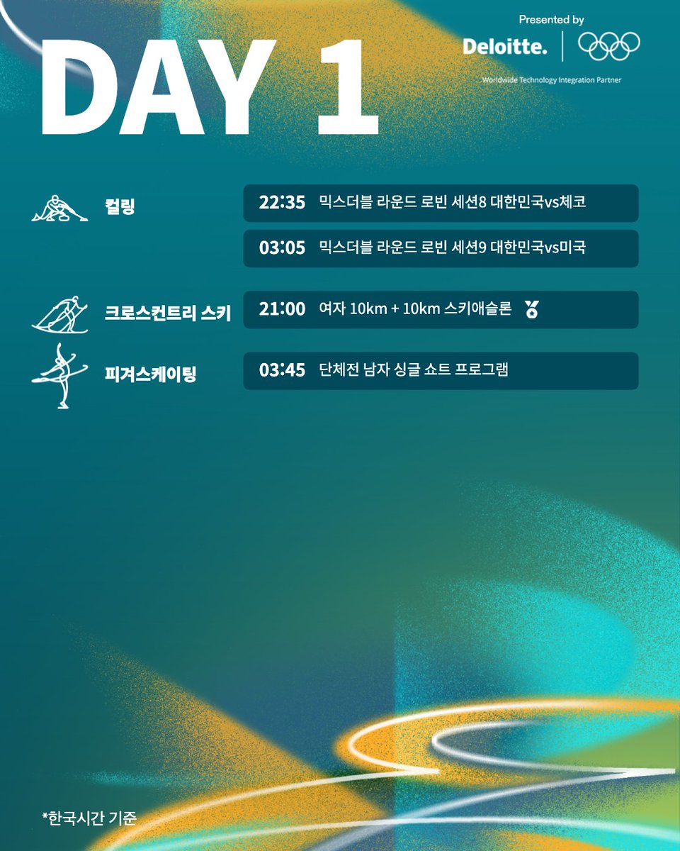 2026 밀라노-코르티나 동계올림픽 DAY 1 일정 이미지