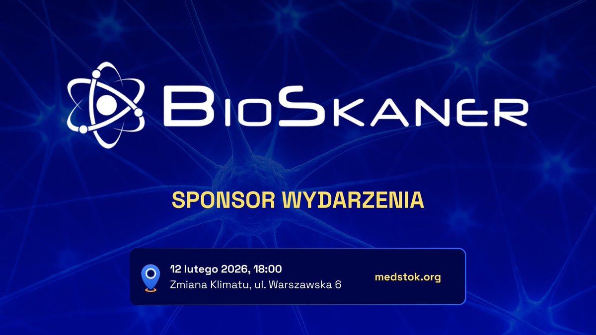 Niezwykła satysfakcja! Nawiązaliśmy współpracę z #BioSkaner. To bardzo dobry prognostyk dla #PuszczaKrzemowa do budowania w regionie kompetencji #AI w tak szalenie ciekawej domenie jak diagnostyka medyczna.

Poznajcie sylwetkę drugiego sponsora #MedStok. bioskaner.eu