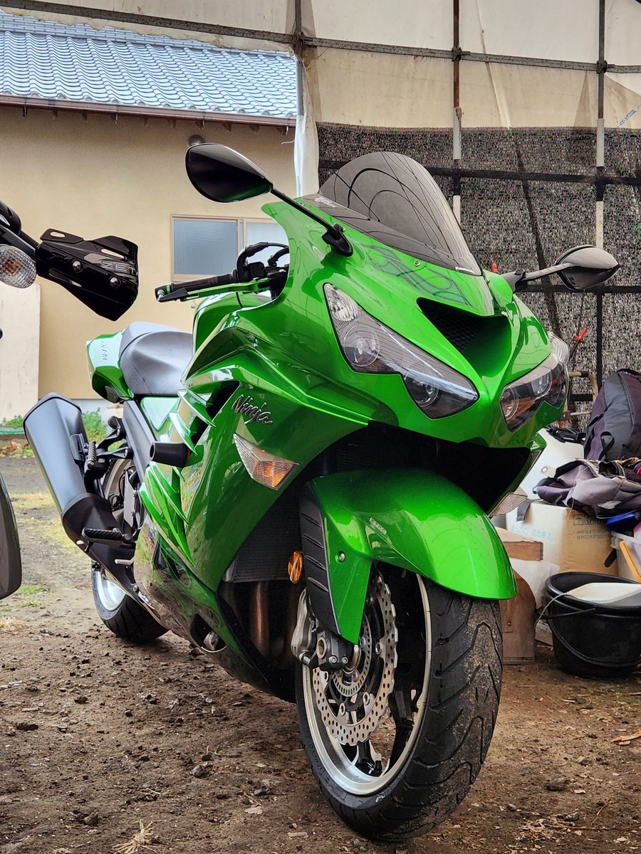 zx-14rが納車されました！ 初の大型バイクなのでデカいの行ってや