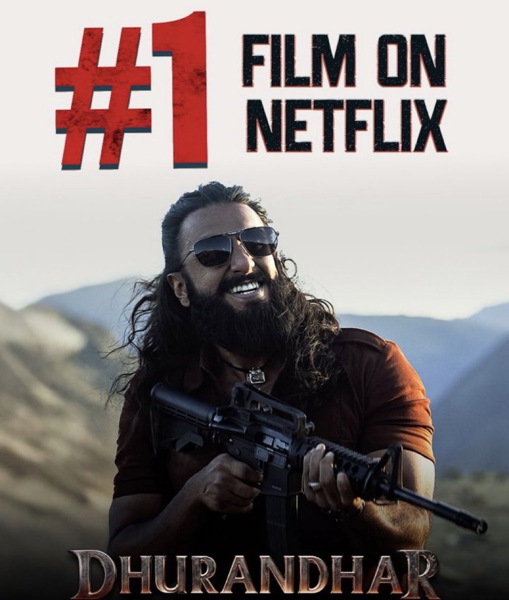 hindu_dharmi's tweet photo. Dhu Ran Dhar topping the charts🥳🩷 #dhurandhar #netlifx https://t.co/0CcbotK3FW
