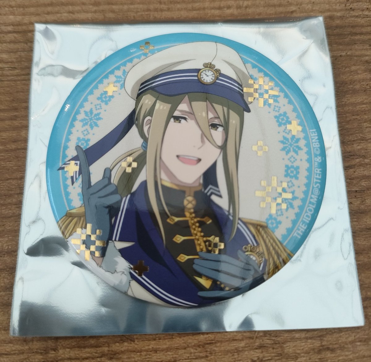 交換】SideM シーパラ 描き下ろし箔押し缶バッジ クッキー 特典 譲