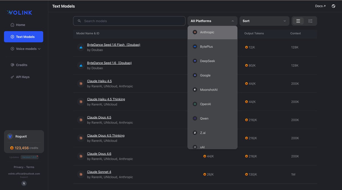 volinkorg's tweet photo. Juggling multiple AI tools daily? 😅

✅ ChatGPT — rate limits
✅ Claude — maintenance windows
✅ Gemini — not always the right fit
✅ Multiple APIs = high costs

Volink makes it simple:
- All major models, one platform
- Multiple providers — switch anytime as your needs change
- Save up to 80% on API costs
- One account, no juggling

What's your biggest AI pain point? 👇

Try it free → https://t.co/feLJocbxrI

#AI #LLM #Claude #AItools