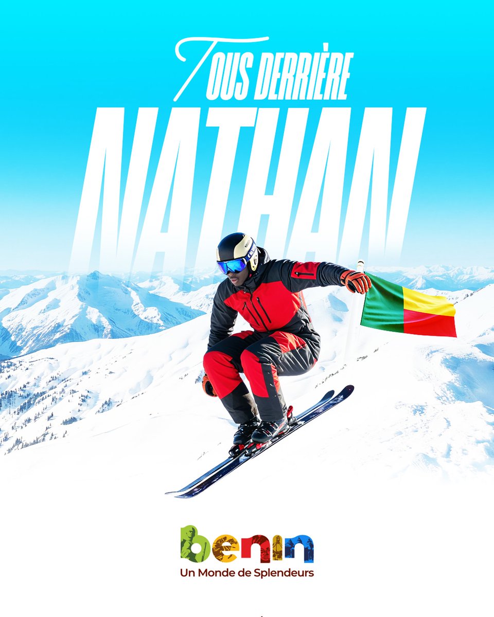 🇧🇯⛷️🏂 TOUS DERRIÈRE NATHAN TCHIBOZO DURANT LES JEUX OLYMPIQUES D'HIVER 2026 ! 

Du 6 au 22 février 2026, à l’occasion des Jeux Olympiques d’hiver de Milano Cortina 2026, le Bénin écrit une page historique de son sport. À seulement 22 ans, Nathan TCHIBOZO représentera fièrement