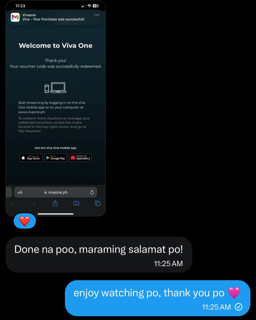 taliamnt's tweet photo. vivaone 1 month 💌

— viva one 1 month: 30 pesos

- wts lfb viva prem for sale fs

• 1 device only
• payment is thru gcash
• this is a voucher
• your own account ❗️

📩 amnse jayfer kiefer jayjay gsot arkin via sdp drake palma vivaone premium ph https://t.co/OBQPW5hsZv