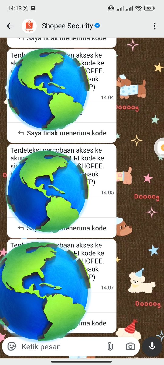 HELP RT ‼️ // #zonauang

Gusy maap pinjam ht ya. Buat warning ke temen-temen khususnya anak ba. Aku tadi dapet notip dari sopi security kalo ada yang mau masuk ke akunku. Awalnya aku ngira itu adekku karna aku pake wa dia buat jualan minigold, ternyata ke wa pribadiku