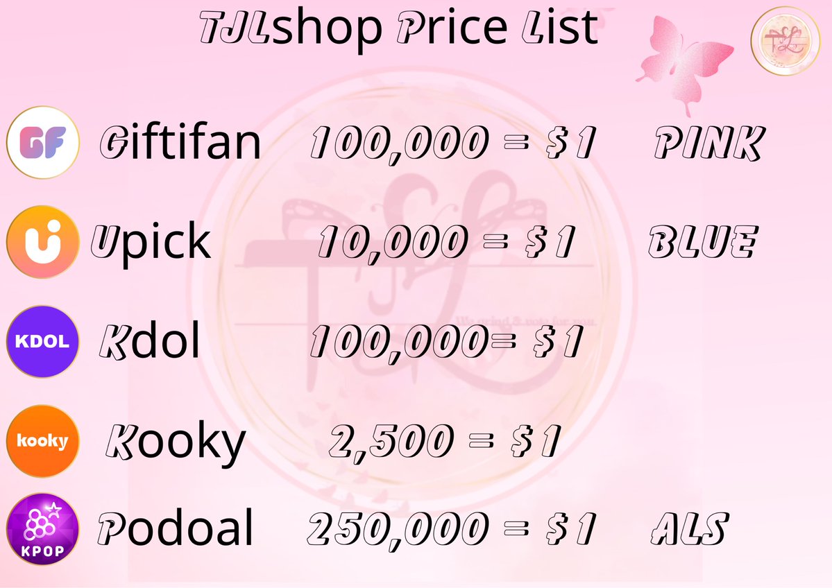 𝐇𝐞𝐥𝐥𝐨  𝐛𝐮𝐭𝐭𝐞𝐫𝐟𝐥𝐢𝐞𝐬! ʚïɞ
Welcome to 𝐓𝐉𝐋𝐬𝐡𝐨𝐩🎉

“𝐓𝐨𝐩-𝐭𝐢𝐞𝐫 𝐉𝐞𝐰𝐞𝐥 𝐋𝐨𝐚𝐝𝐞𝐫𝐬: 𝐖𝐡𝐞𝐫𝐞 𝐯𝐨𝐭𝐞𝐬 𝐛𝐞𝐜𝐨𝐦𝐞 𝐭𝐫𝐨𝐩𝐡𝐢𝐞𝐬 “

 𝐓𝐉𝐋𝐬𝐡𝐨𝐩– Launching as your dedicated K-Pop voting partner!

We're not yet open for direct vote sales,