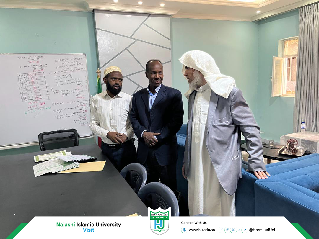 HormuudUni's tweet photo. Najashi Islamic University invited @HormuudUni to deliver a 3-day executive training in Academic &amp; Administrative Management, led by @HUViceCh Prof. Dr. Abdi Omar Shuriye, the first such Somali-led training for an Ethiopian university.
#HigherEducation #Somalia #Ethiopia #HU2026 https://t.co/ZXsn6B0cU0
