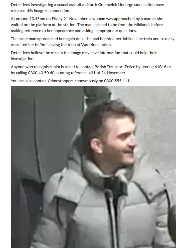 crochetjenny's tweet image. #Greenwich #Waterloo    
btp.police.uk/news/btp/news/…