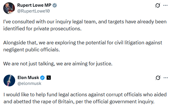 BasilTheGreat's tweet image. These two men could bring the British establishment that covered up grooming gangs for decades to its knees

There would be no where left to hide

It's time for justice