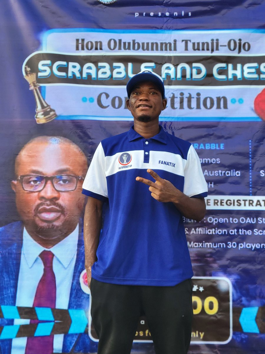 I am live at Hon Olubunmi Tunji-Ojo Scrabble and Chess Competition

#TunjiOjoChessScrabble