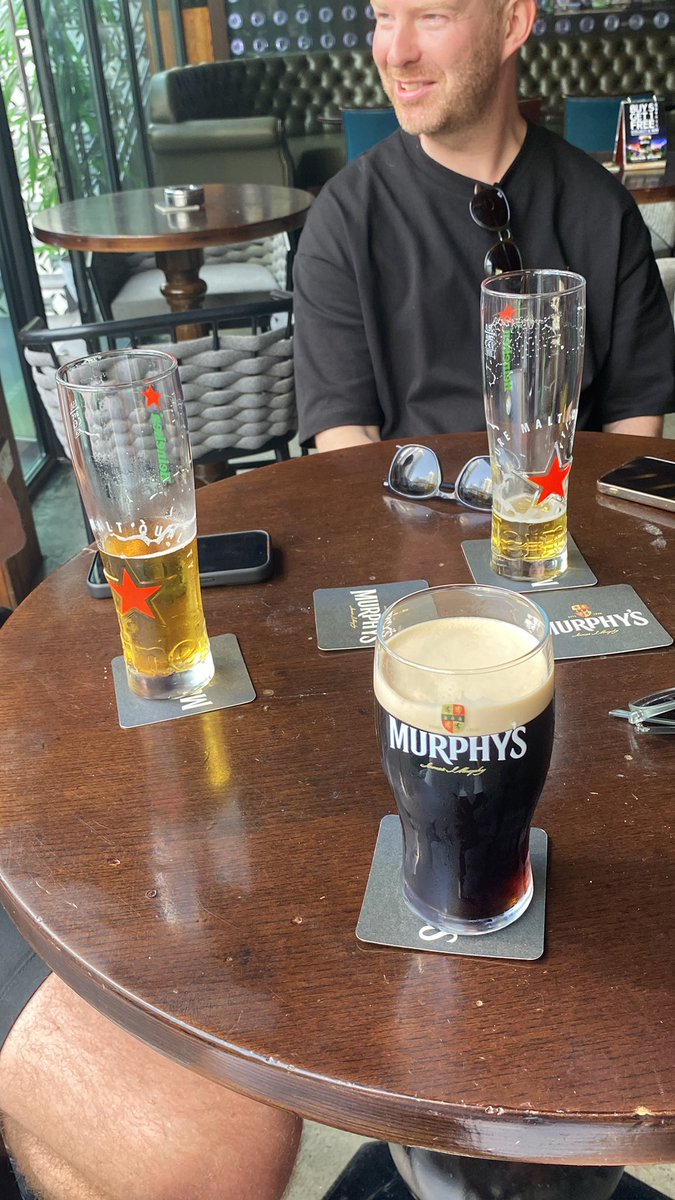 craigbeavers's tweet photo. @bootlegger1974 prepping for the 80s rewind festival in Dubai Captain. Murphy’s is a good drop. https://t.co/CS4Z0Bu5E4